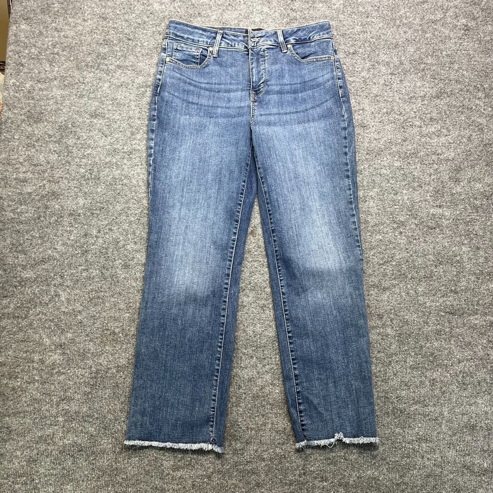 NYDJ Straight Leg Jeans in Medium Blue